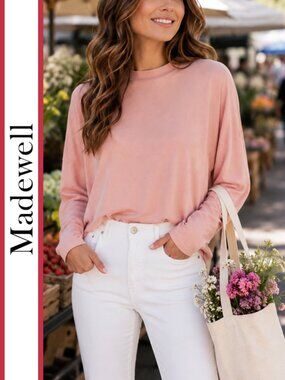 Madewell | ‘Sandwashed’ Mockneck Pullover Top
